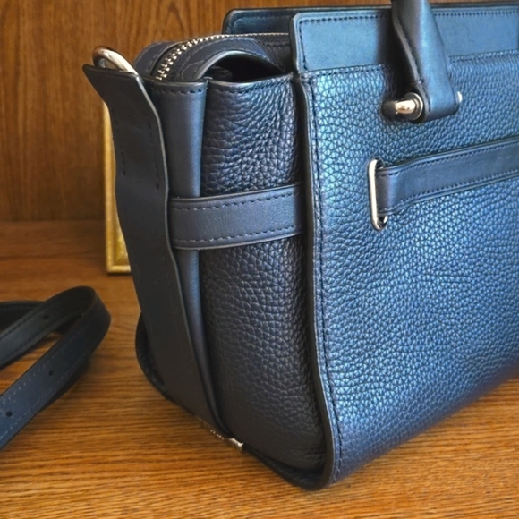 Coach Swagger 27 Navy Blue w/ Silver hardware - Picture 3 of 16